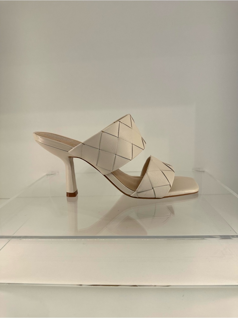Vince Camuto Candiala Sandal Heels Womens Bone Napa Beige Leather. Size 7M - Picture 7 of 12